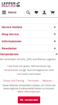 Mobile Screenshot of lepper-marine.de
