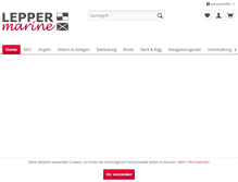 Tablet Screenshot of lepper-marine.de